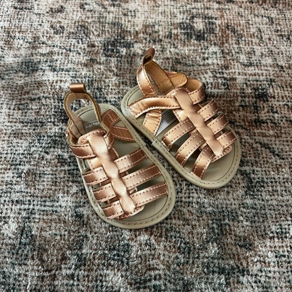 Carter's Other - Carter's Rose Gold Sandals 3-6 Months